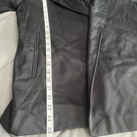 Adrianna Papell Black Trench Jacket with Back Yoke - Picture 11 of 12